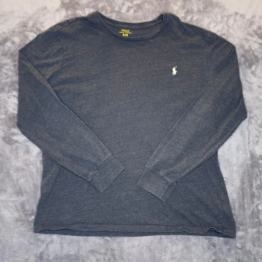 Polo-ralph-lauren Men's Grey and Black T-shirt